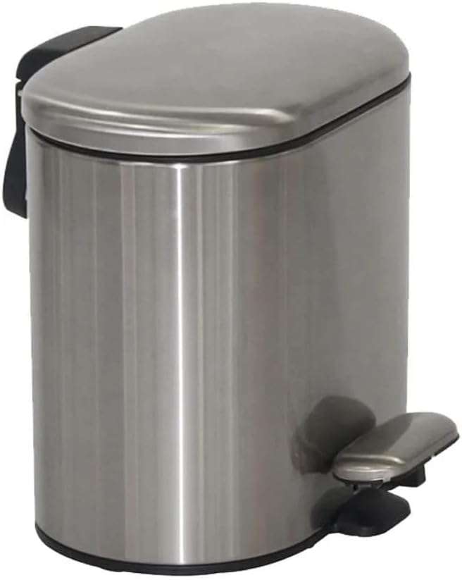 Pedal Bin Oval Stainless Steel 3L