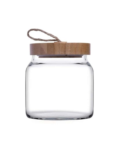 PASABAHCE  BAMBOO LID JAR 575 ml