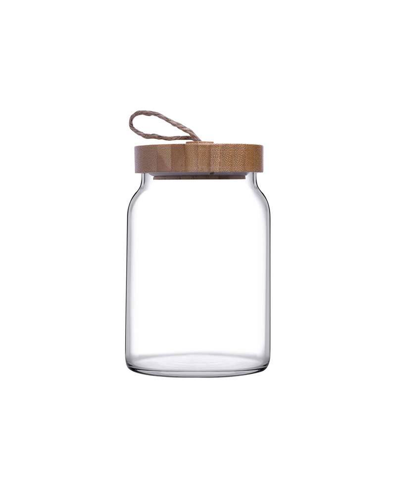 PASABAHCE  BAMBOO LID JAR 860 ml