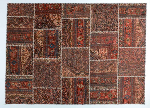 Hand-made Patch work Carpet (‪1.55 x 2.2‬)